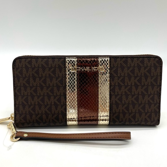 Michael Ko Large Continental Wallet Wristlet - Picture 2 of 7